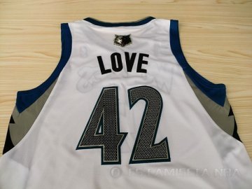 Camiseta Love #42 Minnesota Timberwolves Blanco